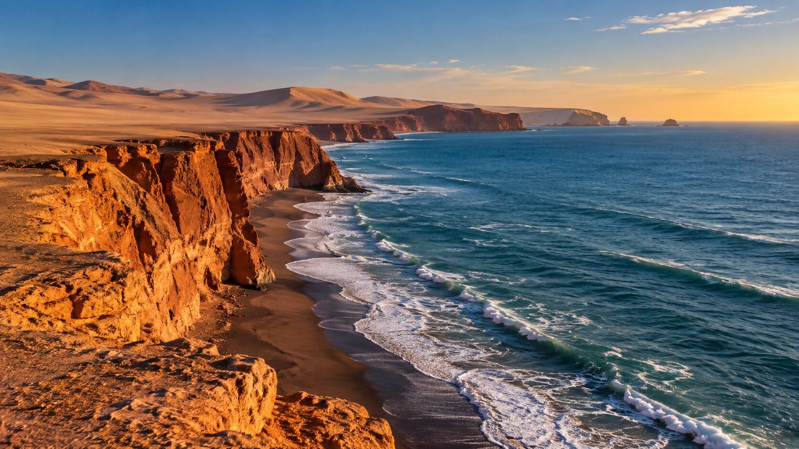 Costa desértica de Paracas