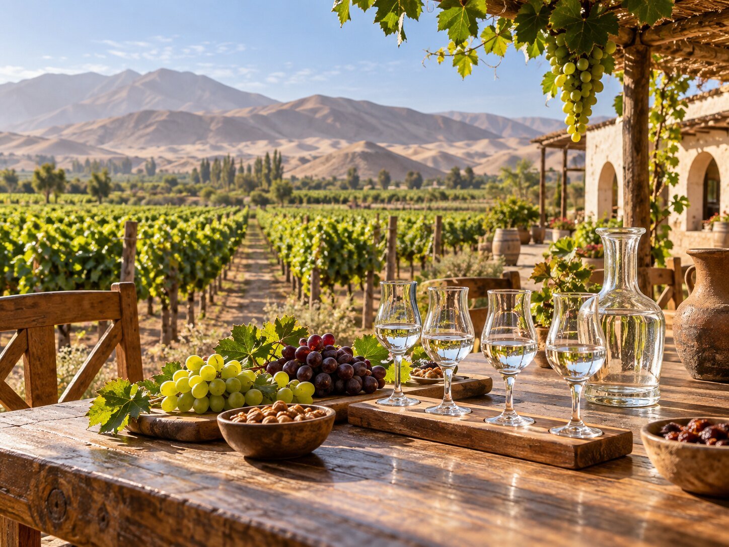 Viñedo y experiencia de pisco en Ica